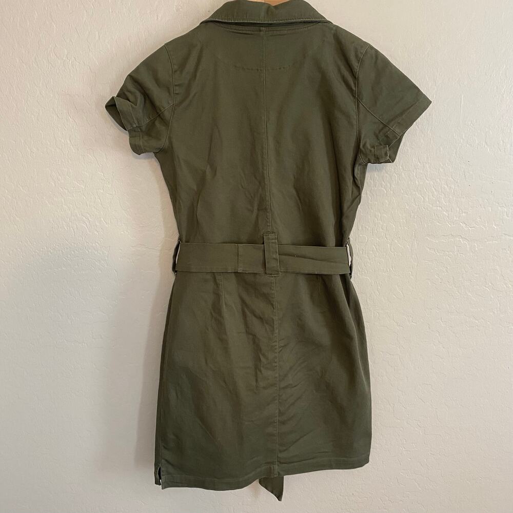 Albion Fit Hamptons Dress Womens Sz XS Olive Green Canvas Utility Stretch Short - Picture 3 of 7
